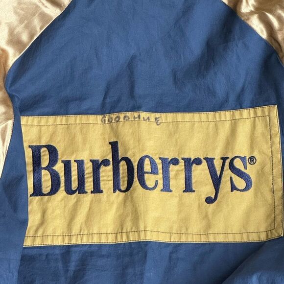 Vintage Burberrys Harrington Jacket in Mustard Yellow 54R Mens - Picture 8 of 9
